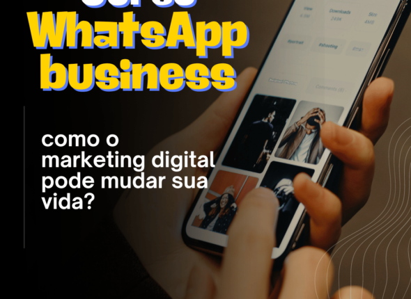 Instagram post marketing digital moderno preto e branco